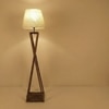 Monica Beige Jute Floor Lamp with Beige Jute Base