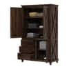 X 3 Door  Sheesham Wood Wardrobe In Provincial Teak Finish