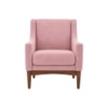 Claudia Boucle Fabric Arm Chair in Pink Colour