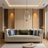 Solace Solid Wood Three Seater Sofa in Grey Colour
