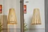 IPSWICH Modern White Wooden Pendant Ceiling Light
