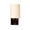 Devansh Solid Wood Electric Wall Light in off-white Colour with off-white Shade Count of 1 Light