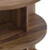 Newton Solid Wood Side Table in Teak Finish