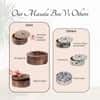 Inscribe Acacia Wood Masala Box Gold
