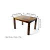 Oakmont Sheesham Wood Accent 6 Seater Dining Set With Teak Finish