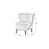 Torren Solid Wood Accent Chair in Black Colour