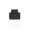 Apollo 1 Seater  Fabric Sofa In Stone Grey Velvet Colour