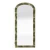 Eden Upholstered Floor Mirror in Berry Orchid Colour