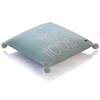 Hip Hop Hooray Jacquard Cushion Cover With Pom Poms  Blue 16X16 Inches