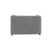 Homro Velvet 1 Seater Sofa in Grey Colour