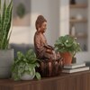 Copper Fiber Glass George Lotus Buddha Indoor Water Fountain