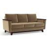 Corby Luxe 3 Seater Fabric Sofa in Fawn Velvet Colour