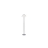 Diamond White Natural Fiber Floor Lamp with Steel Steel Base