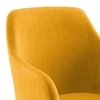 Owen Lounge Chair in  Matte Mustard Yellow Colour
