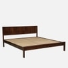 Hestia Non Storage Solid Wood Bed Queen Size in Tobacco Colour