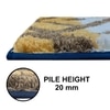 Luxe Home Macau Diamond Bath Mat (40x60 cm)- Taupe
