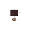 Juliette Brown jute & solid wood table lamp
