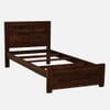 Sagar Solid Wood Single  Size Bed Without Storage (Provincial Teak Finish)