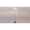 Sloane Black Cotton Shade Floor Lamp