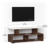 Bluewud Victor Engineered Wood Tvcabinet In Brown Maple & White Finish