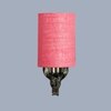 Devansh Metal Electric Wall Light in Antique Gold Colour with Pink Shade Count of 1 Light