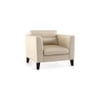 Lewis 1 Seater Fabric Sofa in Pearl Colour