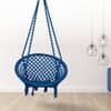 Swingzy Cotton Round Swing for Adults Blue Without Accessories