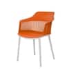 Kepler Brooks Senora Cafeteria Dining Chair in Orange Colour