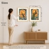 Mughal Parrot Peacock Jharokha Set of 2 Framed Posters 45x60 cm