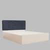 Japa Engineered Wood Queen  Size Bed With Hydraulic Storage (Melamine Finish, White Colour)