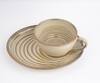 Beige Ripple Modern Snack Serving Set – Set of 2