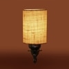 Devansh Metal Electric Wall Light in Antique Gold Colour with White Shade Count of 1 Light