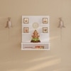 Bluewud Dhruv Engineered Wood Prayerut In White Finish