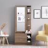 Hexa Red Wooden Dressing Table in Flower Wenge Colour