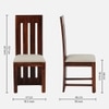 Brenda 6 Seater Dining  Set Brown Finish