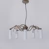 Nolan 5 Light White Glass Chandelier