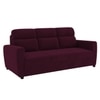 Alvaro Velvet 3 Seater Sofa Red wine Color