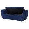 Redol Boucle 2 Seater Ottoman Bench with Storage  in Navy Blue Color