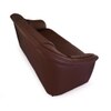 Berry 3 Seater Leatherette Sole in Cocoa Brown Colour