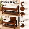 Parker Solid Wood Bench in Provincial Teak Finish