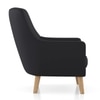 Hagen Lounge Chair in Licorice Black Colour