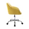 Doe Buck Leisel Modern Yellow Velvet Office Chair