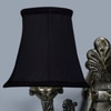 Devansh Dual Gold  Antique Wall Mounted Lamp With Black  Cotton Shade