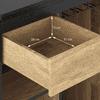 Dante Solid Wood Bar Cabinet in Black Finish