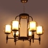 Eliante 6-Light Mild Steel Chandelier, Modern Ceiling Lighting Fixture For Living Room Or Dining Room
