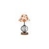 Delaney Multicolor cotton Table lamp with Wood & Iron Base