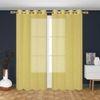 linen net Pack of 2 Sheer Door  Curtains.