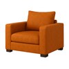 Lawson 1 Seater Sofa In Leatherette Brown Color
