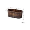 VegTrug Wooden Oval Planter Medium