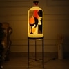 Lady Sparkling Foldable Metal Electric Floor Lamp in White Colour